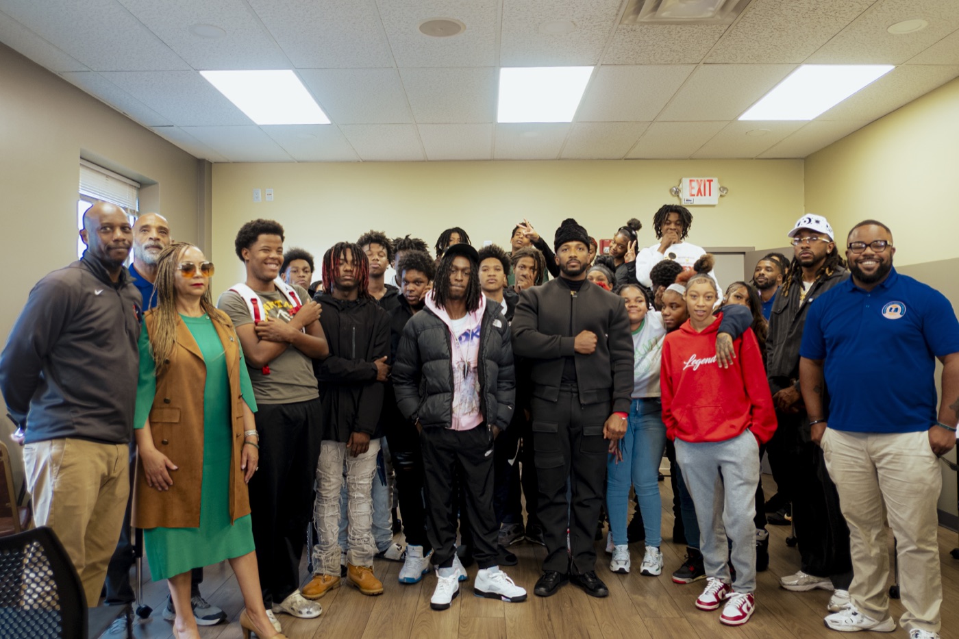 Community members gathered for a live Project High-Lvl education day